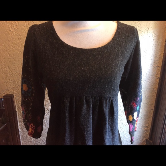 NWT Dily Gray / Multi Sweater Dress - M - Picture 4 of 7